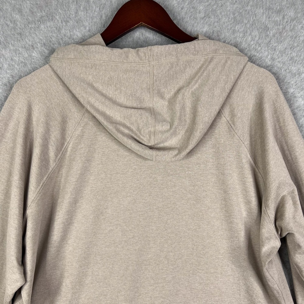 Vuori Heathered Khaki Tan Halo Oversized Hoodie Pullover Size Small - Picture 6 of 12